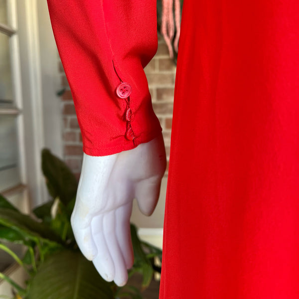 1980s Red Lanvin Dress