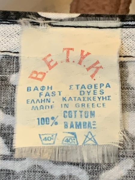 1970s Betyk Gold & Black Kaftan