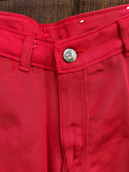 1970s Studio 54 Red Disco Pants