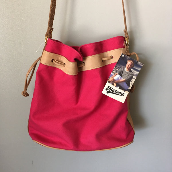 90s Merona Canvas Leather Bag