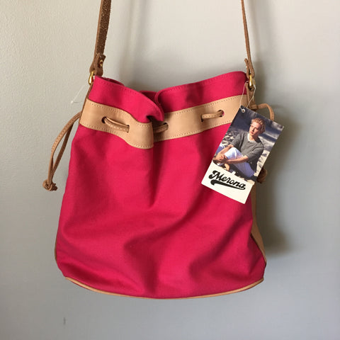 90s Merona Canvas Leather Bag