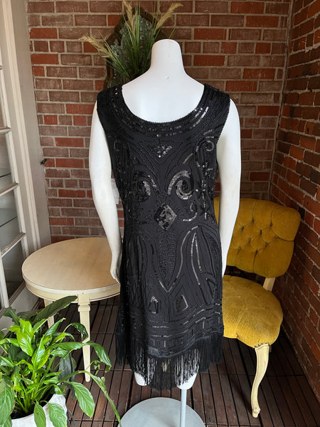 Black Flapper Style Dress