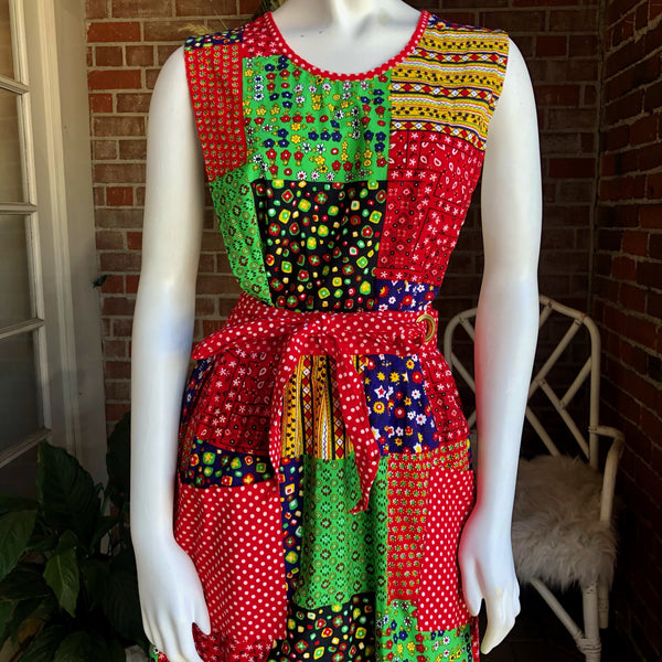 1970s Patchwork Pinafore