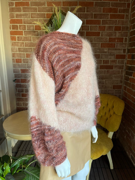 1980s Striped Mohair Sweater