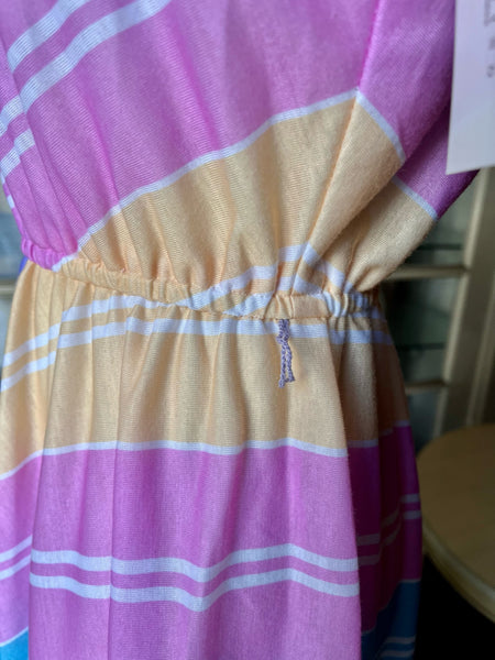 1970s Pastel Cotton Dress