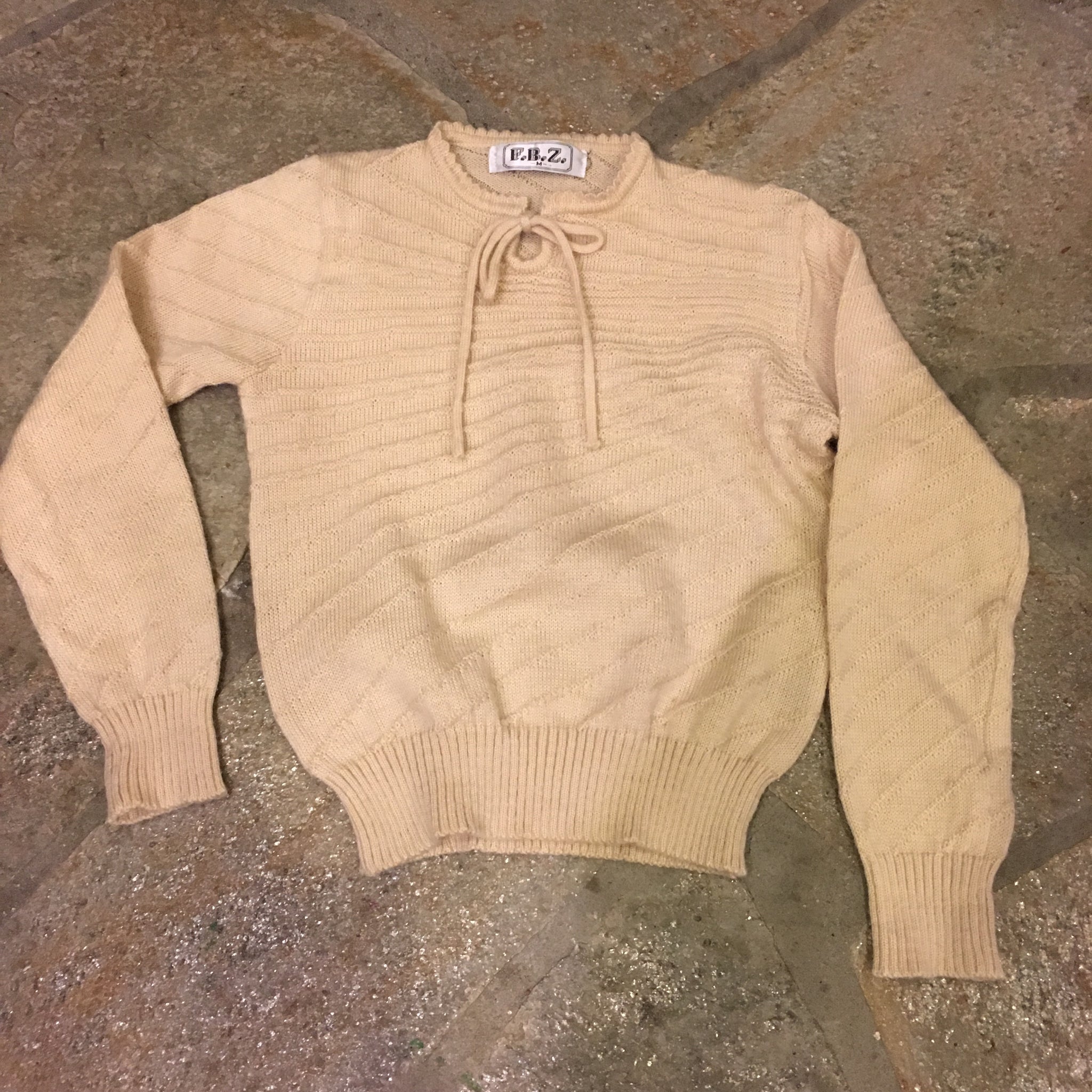1970s does 50s Oatmeal Sweater