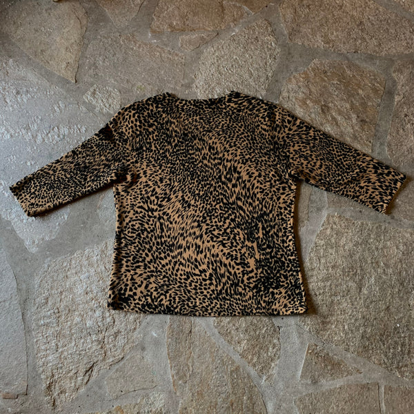 Cheetah Knit Top
