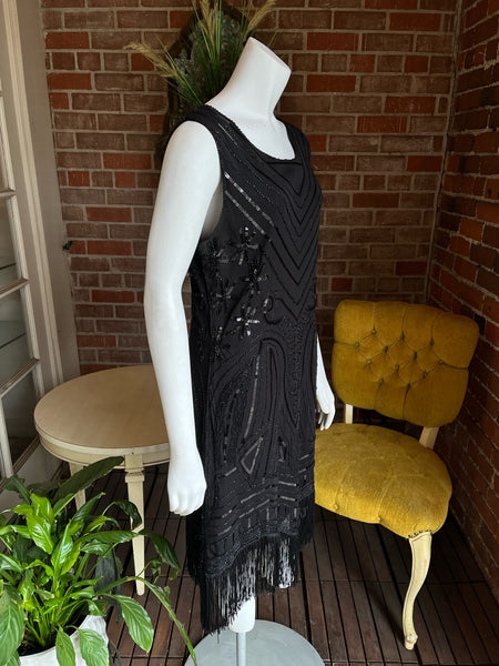 Black Flapper Style Dress