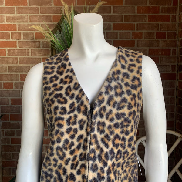 1960s Leopard Tunic Dress