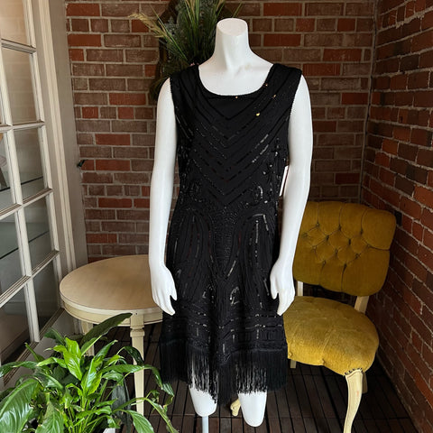 Black Flapper Style Dress