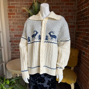 1970s Jantzen Moose Cardigan