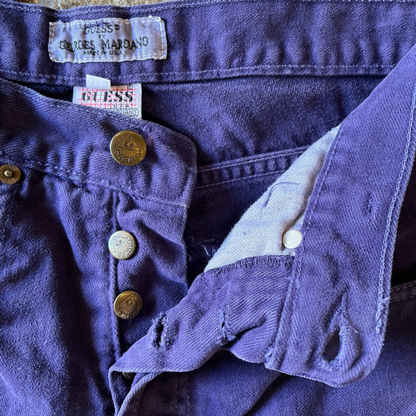 1980s Purple Guess Jeans