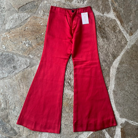 1970s Cranberry Bell Bottom Flares