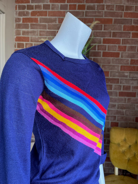 1970s Organically Grown Rainbow Sweater