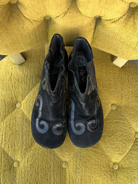 1990s Peter Fox Suede Ankle Boots