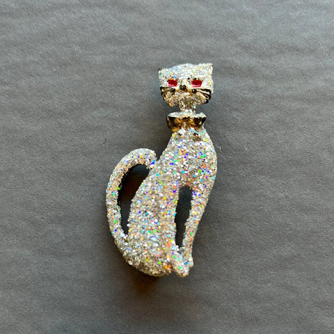 Sparkly Cat Brooch